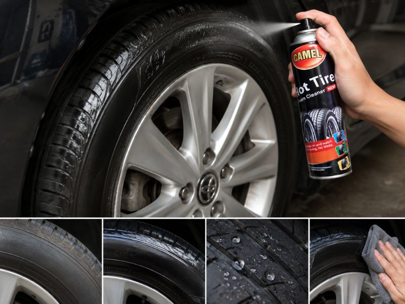 Ưu điểm nổi bật của chai xịt bảo dưỡng lốp xe Hot Tire
