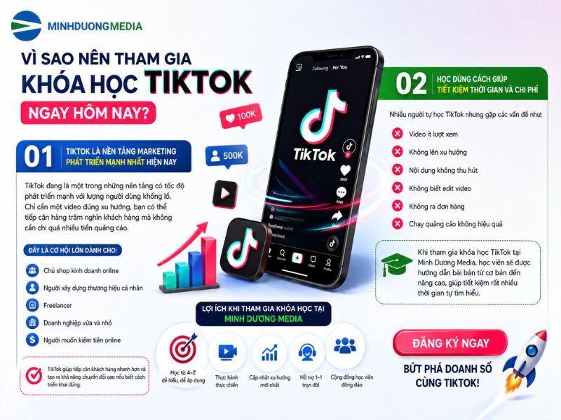 Khóa học làm video giúp nâng cao kỹ năng sáng tạo nội dung và marketing