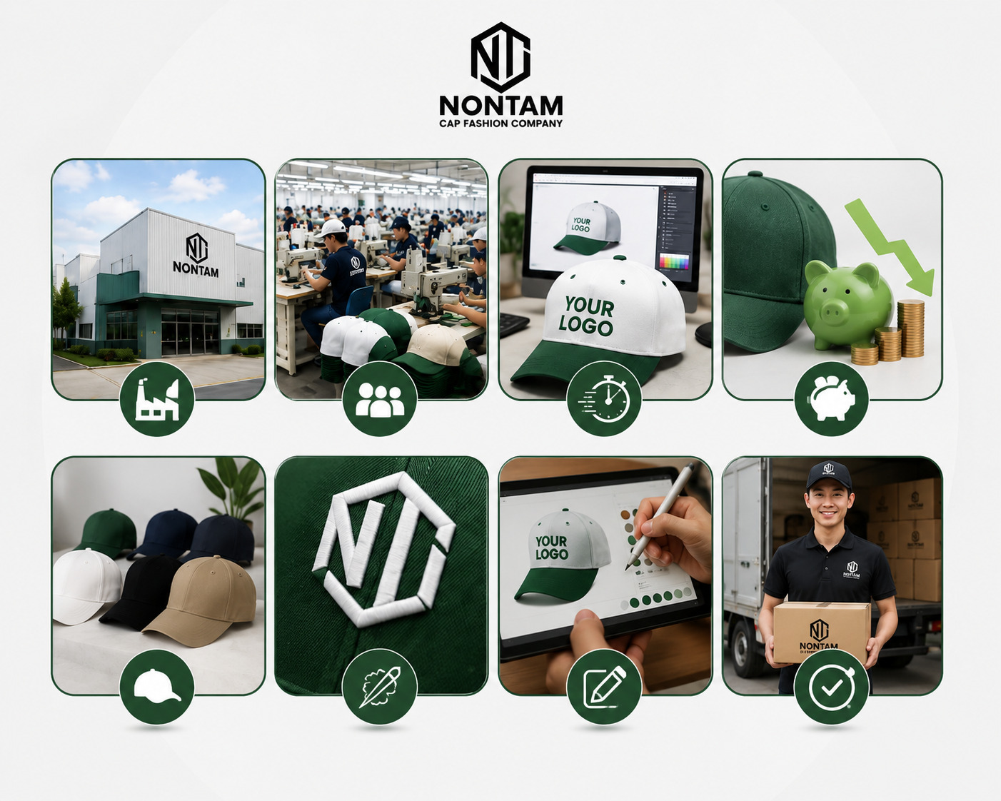 Doanh nghiệp ưu tiên may nón sự kiện tại Nón Tâm