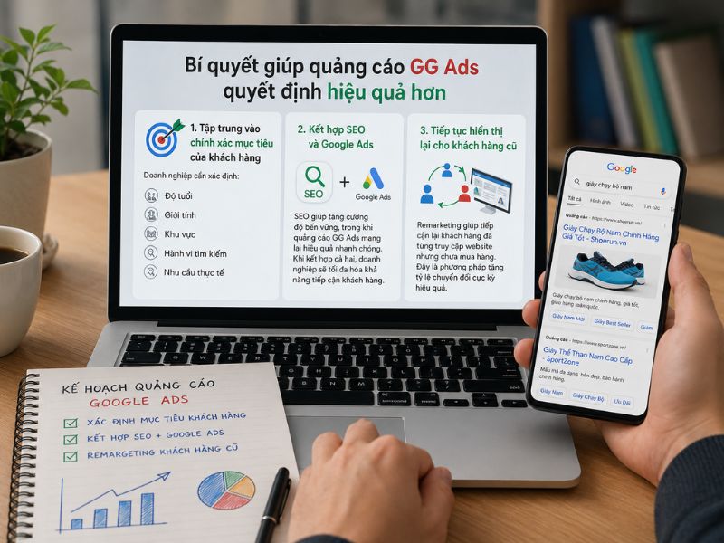 Bí quyết giúp quảng cáo GG Ads quyết định hiệu quả hơn