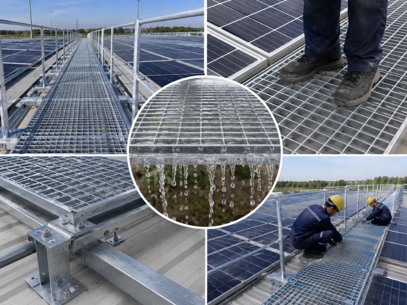 Ưu điểm của sàn thao tác solar dạng lưới