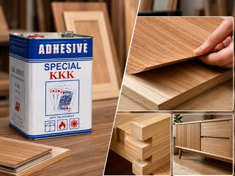 ứng dụng trong nội thất lớn của keo kkk p-55k